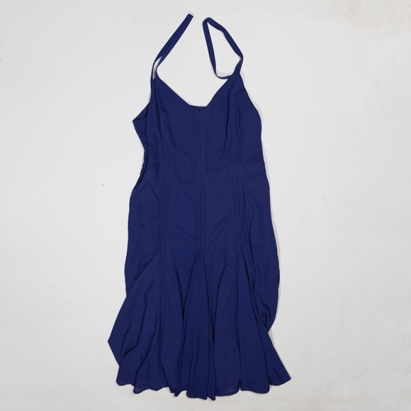 Prabal Gurung Chiffon Pleated Fluted Flared Tank Pullover Midi Dress Purple 14 - Picture 1 of 4